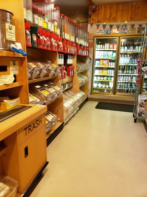 Bulk section at Red Barn Natural Grocery in Eugene