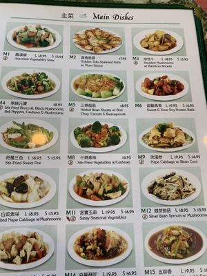 Main  at Jyun Kang Vegetarian Restaurant in Ukiah