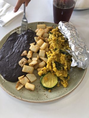 Vegan Dream - weekend brunch only.  So filling! at Taco Ocho in Frisco