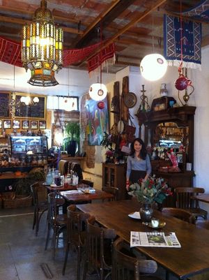 Simple home cook food. Sourceable and ethical 100% quality Arabica beans. My selection of own mixed herbal teas are one and only. Mixed to suit individuals. 
 at The Coffee Lover's Cafe in South West London