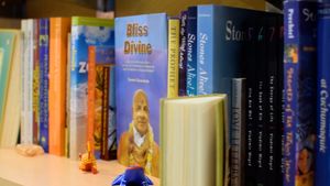 books for sale at ChocolaTree Organic Oasis in Sedona