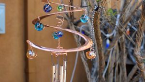 garden decor at ChocolaTree Organic Oasis in Sedona