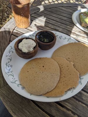 Pancake Stack at ChocolaTree Organic Oasis in Sedona