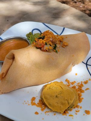 Vegan Bean Burrito  at ChocolaTree Organic Oasis in Sedona