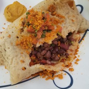 Vegan burrito at ChocolaTree Organic Oasis in Sedona