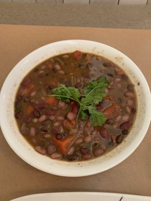 4 bean soup. Delicious.  at ChocolaTree Organic Oasis in Sedona