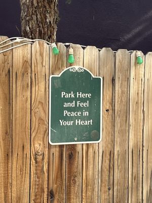 Parking  at ChocolaTree Organic Oasis in Sedona