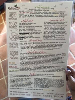   at ChocolaTree Organic Oasis in Sedona