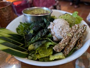 Full Green Goddess Salad at ChocolaTree Organic Oasis in Sedona