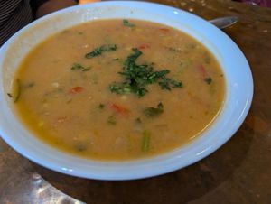 Corn Chowder Bowl at ChocolaTree Organic Oasis in Sedona