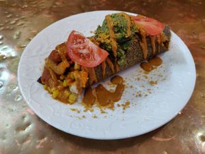 Enchiladas at ChocolaTree Organic Oasis in Sedona