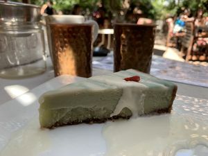 Lemon creme pie  at ChocolaTree Organic Oasis in Sedona