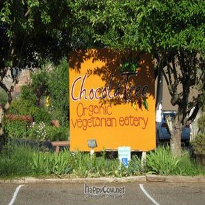look for this sign from the road, it can be easy to drive by at ChocolaTree Organic Oasis in Sedona