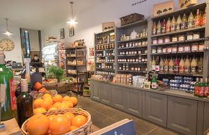 Inside Austens of Rochester.  Beautiful shop. Great produce. at Austens of Rochester in Rochester