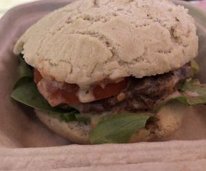 Vegan bean burger at Bless Your Heart Bakery in Paso Robles