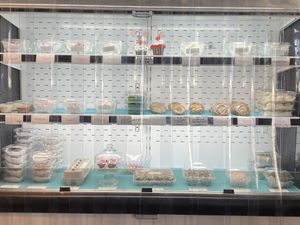 Case with various treats at Bless Your Heart Bakery in Paso Robles