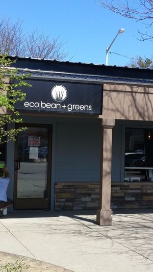 store front at Ecobean + Greens in South Burlington