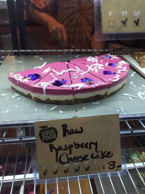 Vegan desserts at Soul Food Organic Store and Cafe in Wanaka