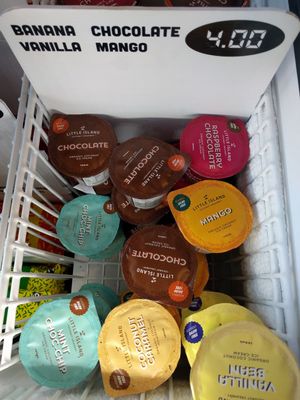 Vegan coconut icecream at Soul Food Organic Store and Cafe in Wanaka