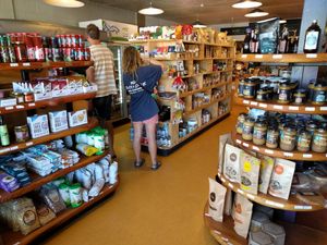 The store - lots of interesting stuff! at Soul Food Organic Store and Cafe in Wanaka