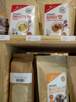 Vegan ingredients at Soul Food Organic Store and Cafe in Wanaka