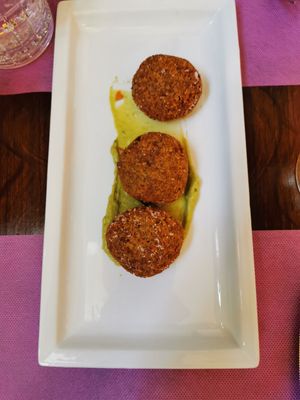 Lentils balls #Veganuary at L'OV Osteria Vegetariana in Florence