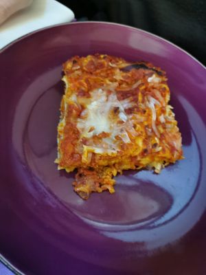 Lasagna #Veganuary at L'OV Osteria Vegetariana in Florence