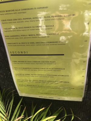   at L'OV Osteria Vegetariana in Florence