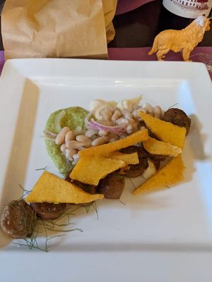 Sausage at L'OV Osteria Vegetariana in Florence