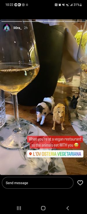  at L'OV Osteria Vegetariana in Florence