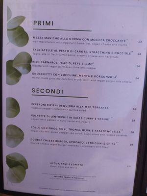  at L'OV Osteria Vegetariana in Florence