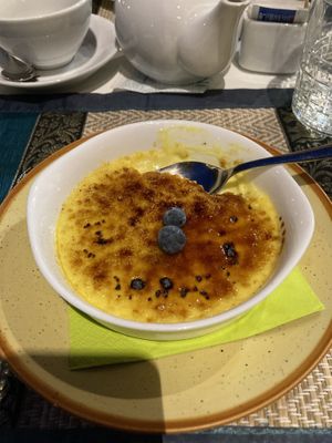 Crema Katalana (Creme brulee )  at L'OV Osteria Vegetariana in Florence