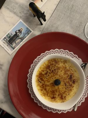 Crème brûlée   at L'OV Osteria Vegetariana in Florence
