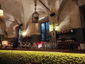 Inside at L'OV Osteria Vegetariana in Florence