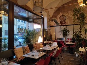 Inside at L'OV Osteria Vegetariana in Florence