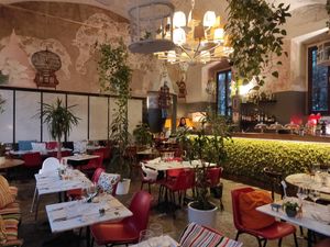 Inside at L'OV Osteria Vegetariana in Florence