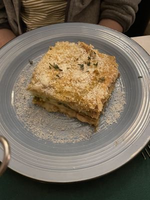 Lasagna  at L'OV Osteria Vegetariana in Florence