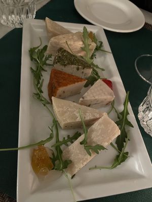 Vegan cheese  at L'OV Osteria Vegetariana in Florence