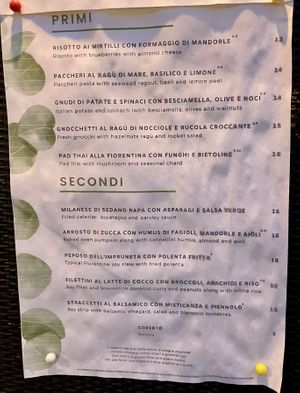   at L'OV Osteria Vegetariana in Florence