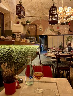   at L'OV Osteria Vegetariana in Florence