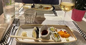 Sushi vegano  at L'OV Osteria Vegetariana in Florence