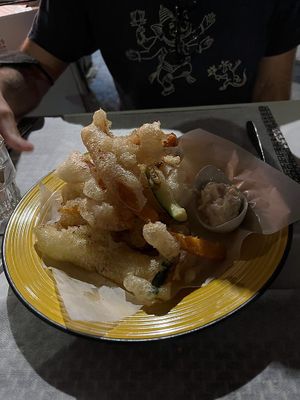 Le verdure tempura   at L'OV Osteria Vegetariana in Florence