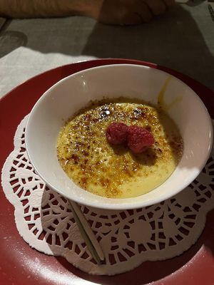 Créeme brûlée vegano   at L'OV Osteria Vegetariana in Florence