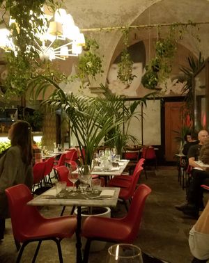 Inside at L'OV Osteria Vegetariana in Florence