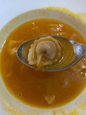 Tortellini vegan at L'OV Osteria Vegetariana in Florence