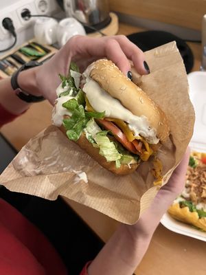 Beyond burger. Best vegan burger I have ever had.  at Veg Machine in Tallinn