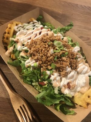 loaded fries  at Veg Machine in Tallinn