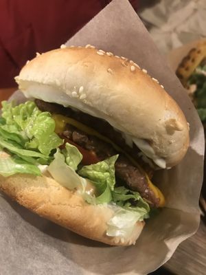 smash burger  at Veg Machine in Tallinn