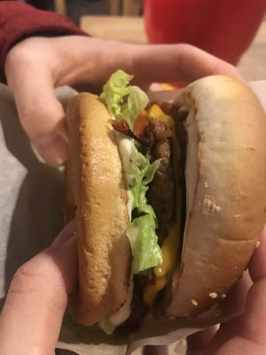 smash burger  at Veg Machine in Tallinn