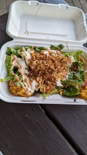 🍟 Loaded Fries with Vöner at Veg Machine in Tallinn